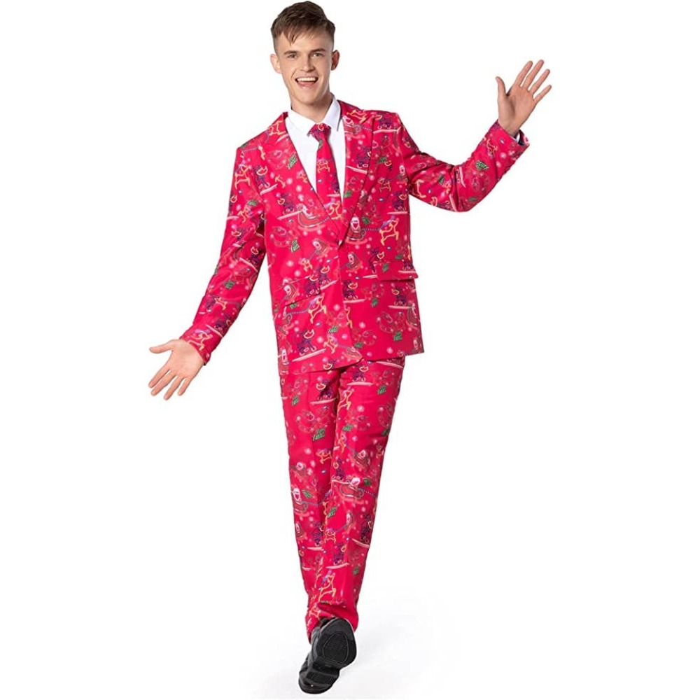 Christmas Suit Ugly Funny Costume Adults Men’s Xmas Party
